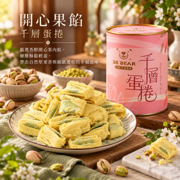 【開心果餡】蛋奶素