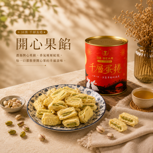 【開心果餡】蛋奶素